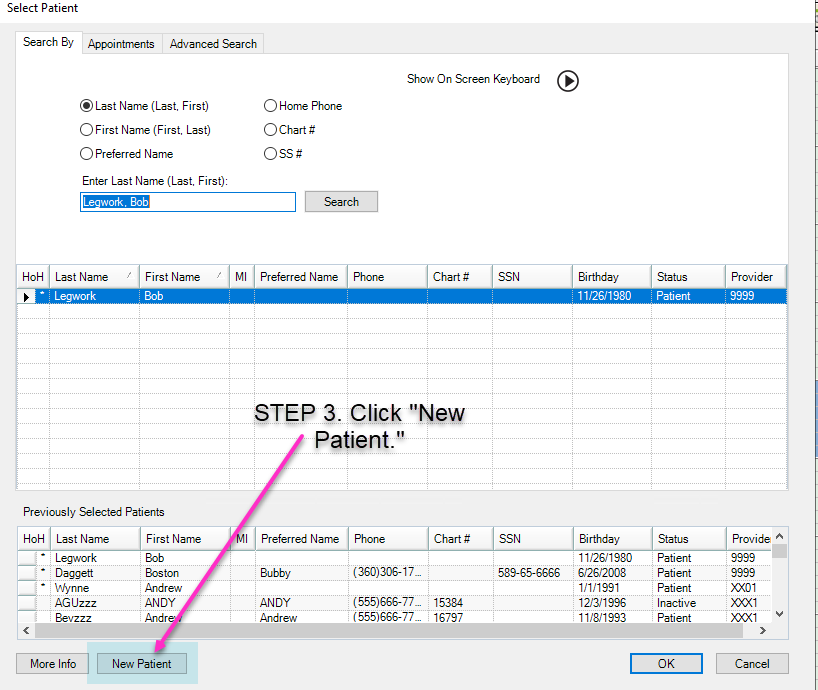 How To Make A New Patient In Dentrix